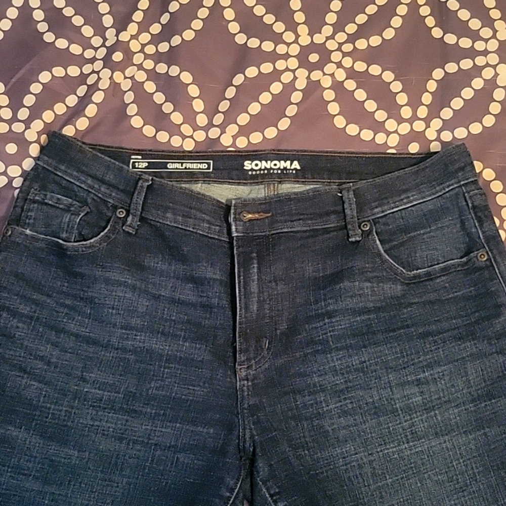 Relaxed fit Girlfriend Jean capris